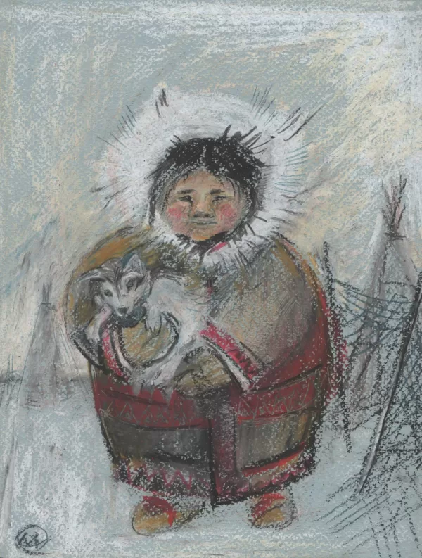 Oksana Mitcnik "Puppy" 25х35 cm.