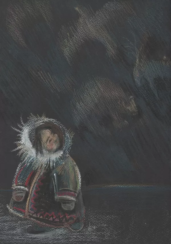 Oksana Mitcnik "Northern Lights" 25х37 cm.