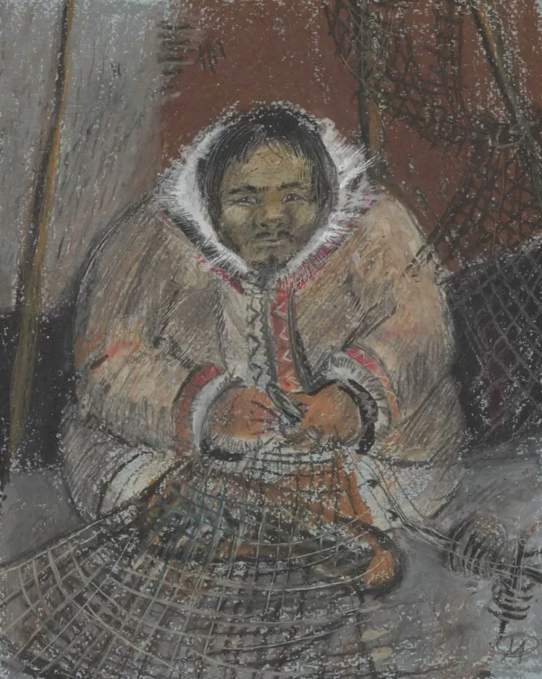 Oksana Mitcnik "Fishnet" 25х30 cm.